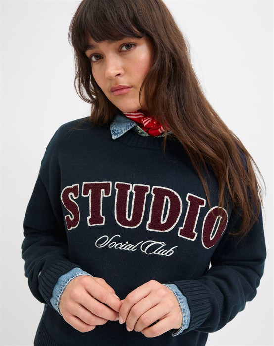 JXBrook Crew Neck Sweatshirt - Maritime Blue 